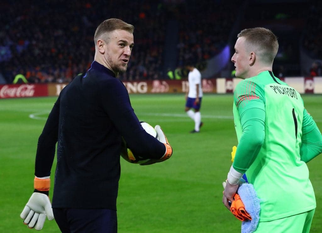 Joe Hart nutmegged Mo Salah with a ridiculous backheel during the Liverpool Man City friendly