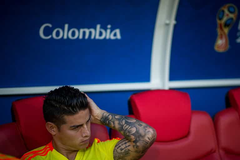 James Rodriguez will not start for Colombia against England James Rodriguez will not start for Colombia against England