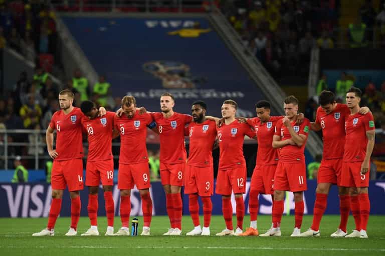 England beat Colombia on penalties to reach the quarter-finals of the World Cup England beat Colombia on penalties to reach the quarter-finals of the World Cup