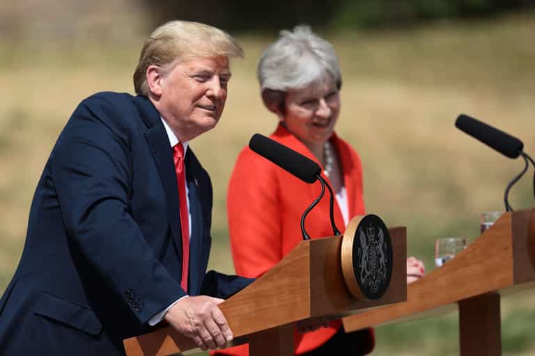 Donald Trump accuses The Sun of “fake news” in press conference alongside Theresa May Donald Trump accuses The Sun of “fake news” in press conference alongside Theresa May