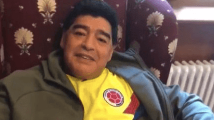 Maradona trolls England with picture of himself in Colombia shirt ahead of World Cup game Maradona trolls England with picture of himself in Colombia shirt ahead of World Cup game