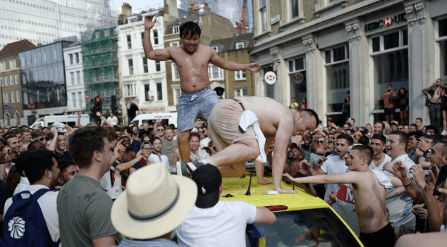 England fan suspected of smashing up ambulance following Sweden win identified England fan suspected of smashing up ambulance following Sweden win identified