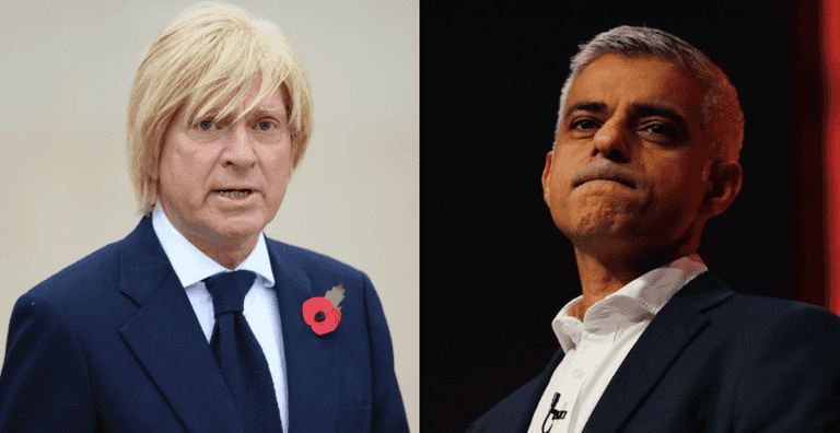 Tory MP apologises for tweeting image of Sadiq Khan being mounted by pig balloon Tory MP apologises for tweeting image of Sadiq Khan being mounted by pig balloon