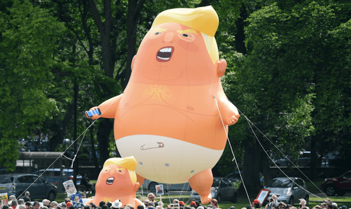 The 20-foot Trump “angry baby” blimp is set to fly over Australia during president’s visit The 20-foot Trump “angry baby” blimp is set to fly over Australia during president’s visit