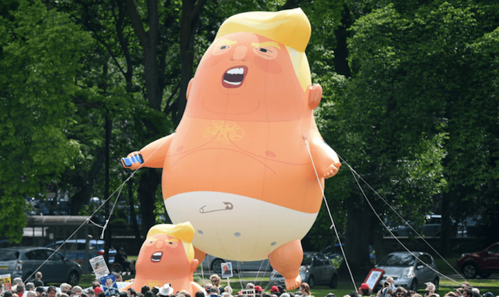 The 20-foot Trump “angry baby” blimp is set to fly over Australia during president’s visit The 20-foot Trump “angry baby” blimp is set to fly over Australia during president’s visit