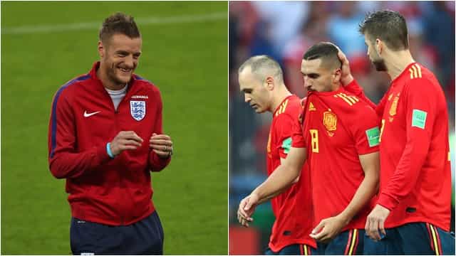 Jamie Vardy couldn’t pass up the chance to troll Spain after England’s dramatic win Jamie Vardy couldn’t pass up the chance to troll Spain after England’s dramatic win
