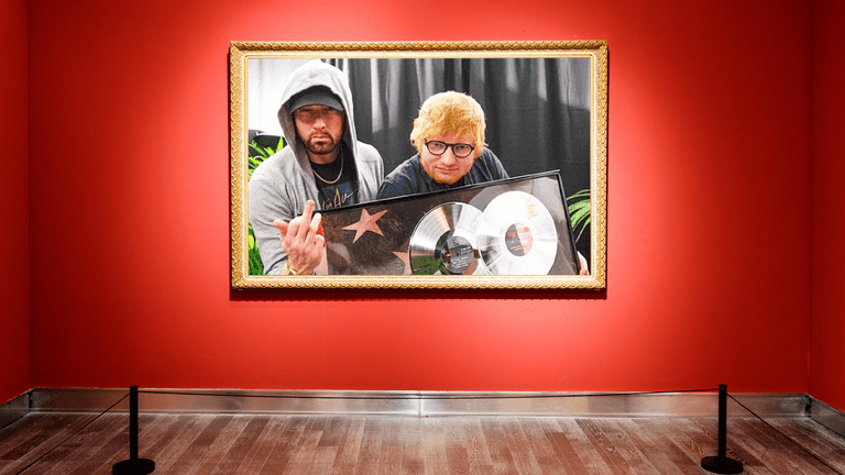 Introducing the hardest photograph of our time, featuring Eminem and Ed Sheeran Introducing the hardest photograph of our time, featuring Eminem and Ed Sheeran