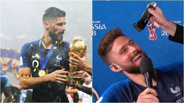 Olivier Giroud stays true to hair promise after winning the World Cup Olivier Giroud stays true to hair promise after winning the World Cup