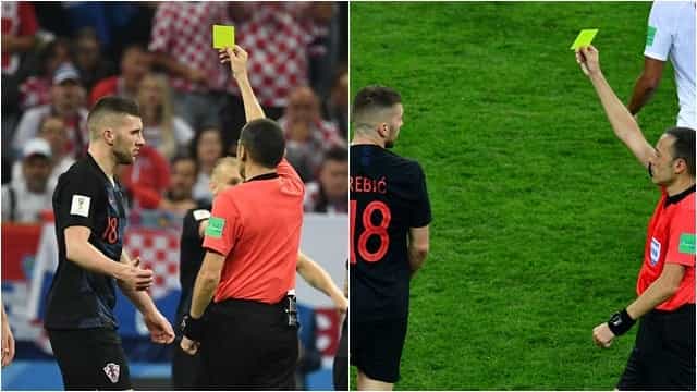 Some England fans are convinced that Croatia star was booked twice in semi-final Some England fans are convinced that Croatia star was booked twice in semi-final