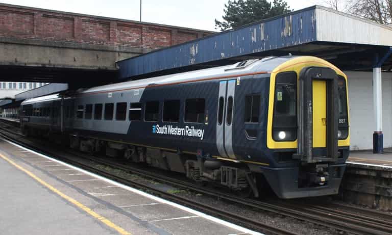 Murder suspect arrested after father stabbed to death in front of son on Surrey train Murder suspect arrested after father stabbed to death in front of son on Surrey train