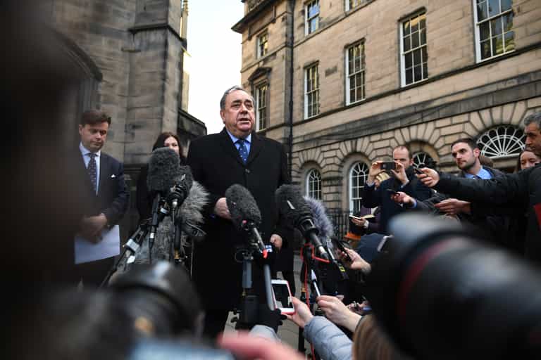 Former Scottish first minister Alex Salmond arrested Former Scottish first minister Alex Salmond arrested