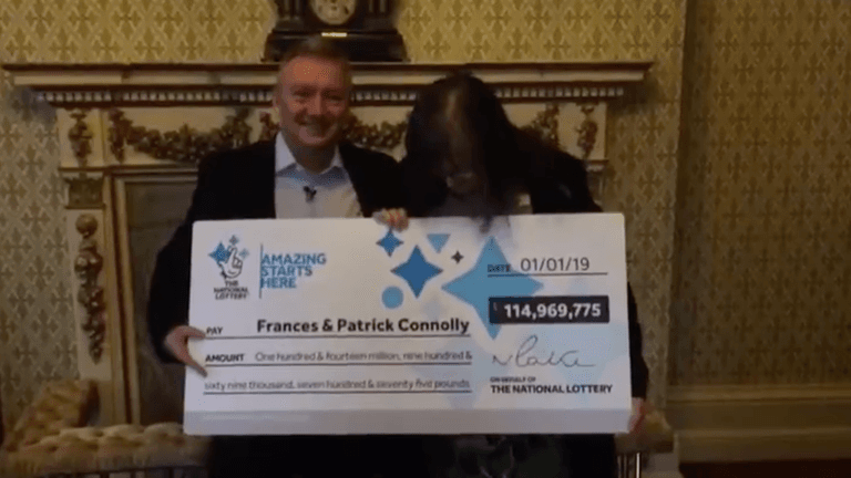 £115m EuroMillions lottery winners revealed as Frances and Patrick Connolly £115m EuroMillions lottery winners revealed as Frances and Patrick Connolly