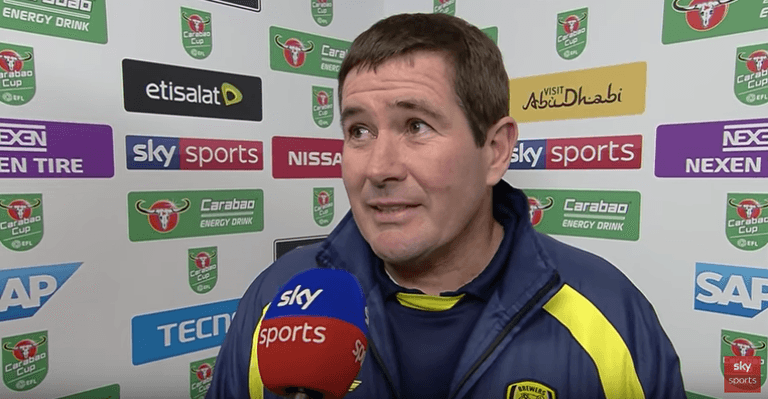 Nigel Clough had a request for Pep after Man City’s battering of Burton Albion Nigel Clough had a request for Pep after Man City’s battering of Burton Albion