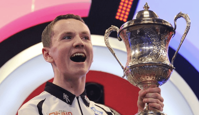 Teenager, 13, goes wild after checking out with beautiful 121 to win BDO youth trophy Teenager, 13, goes wild after checking out with beautiful 121 to win BDO youth trophy