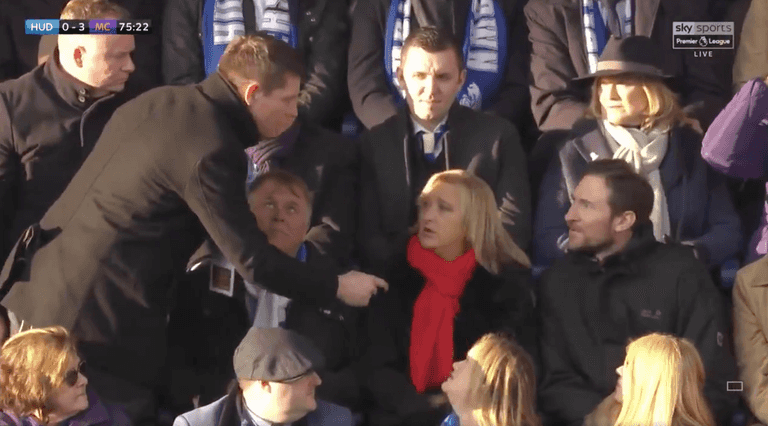 Sky Sports reporter tries to interview random person who he thinks is Huddersfield’s new manager Sky Sports reporter tries to interview random person who he thinks is Huddersfield’s new manager