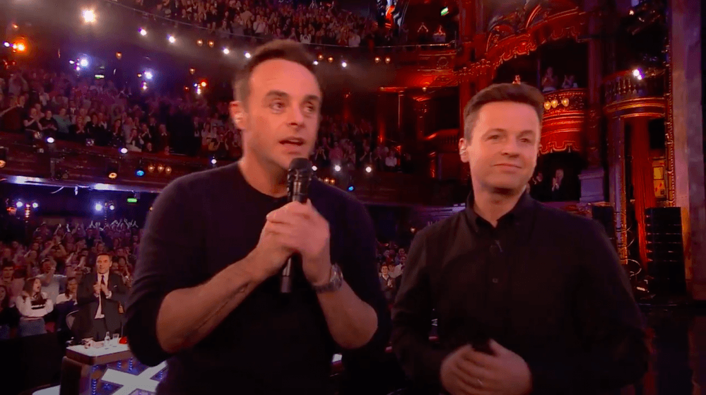 Ant McPartlin delivers emotional acceptance speech at National Television Awards