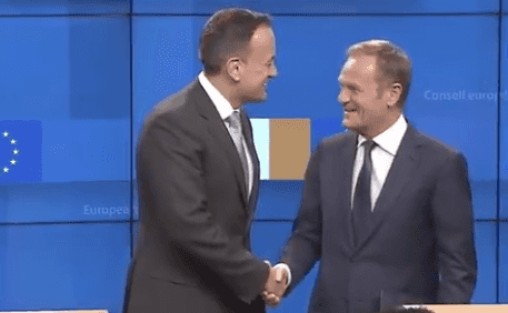 Irish prime minister’s microphone catches him giving Donald Tusk a warning about the British press over Brexit Irish prime minister’s microphone catches him giving Donald Tusk a warning about the British press over Brexit