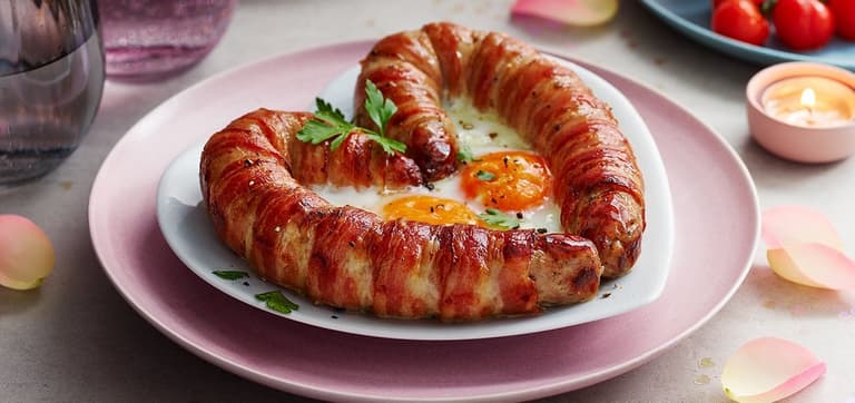 This heart-shaped pigs-in-blanket is the perfect Valentine’s gift for your special one This heart-shaped pigs-in-blanket is the perfect Valentine’s gift for your special one