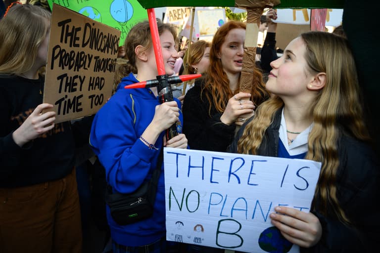 Teacher: Snow two weeks ago more disruptive than climate change protest Teacher: Snow two weeks ago more disruptive than climate change protest