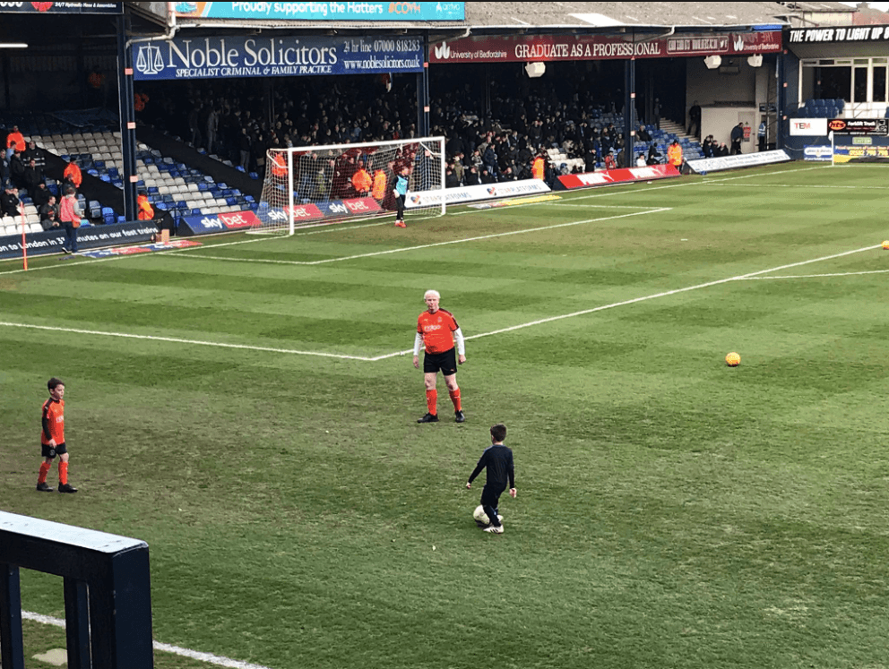 Luton Town let 60-year-old fan become a mascot