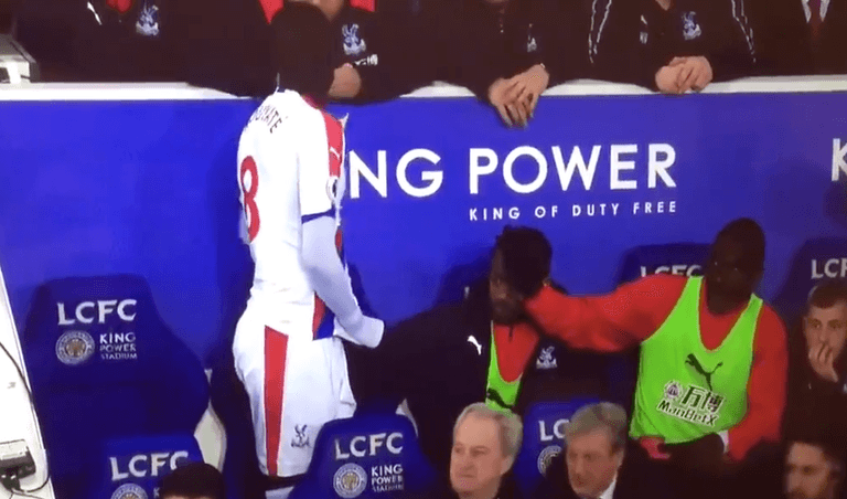 Christian Benteke left hanging for an eternity by Cheikhou Kouyate Christian Benteke left hanging for an eternity by Cheikhou Kouyate