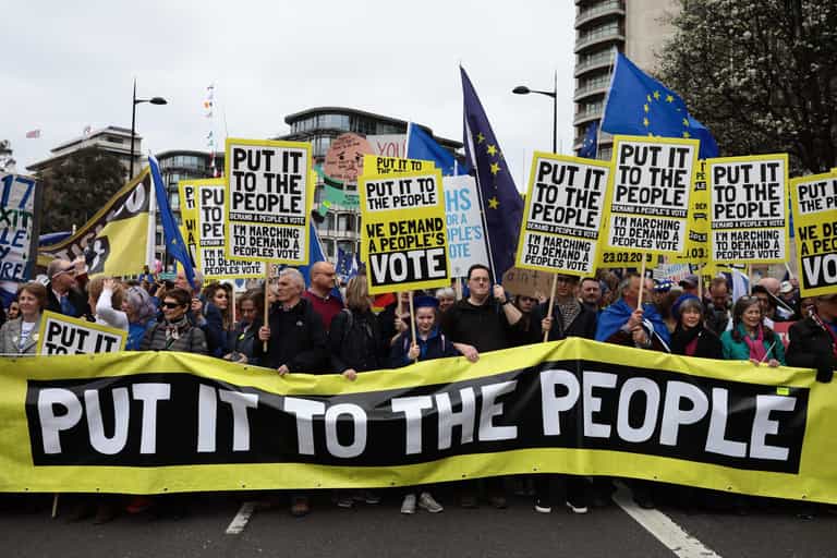 Hundreds of thousands to take to the streets of London to march for People’s Vote Hundreds of thousands to take to the streets of London to march for People’s Vote