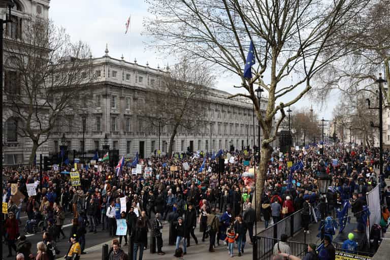 ‘One million protesters’ march through London to demand People’s Vote ‘One million protesters’ march through London to demand People’s Vote