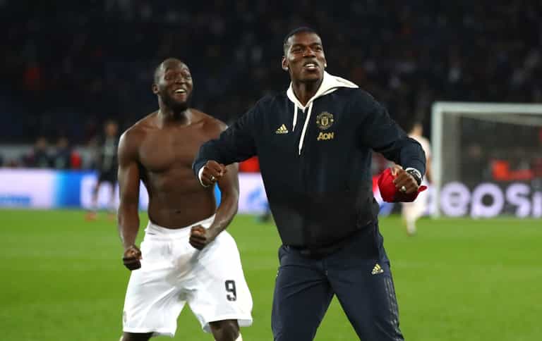 Paul Pogba and Romelu Lukaku end feud rumours with gleeful Champions League celebration Paul Pogba and Romelu Lukaku end feud rumours with gleeful Champions League celebration