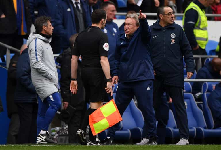 Neil Warnock tells Sky he’s too angry to give them a post-match interview Neil Warnock tells Sky he’s too angry to give them a post-match interview