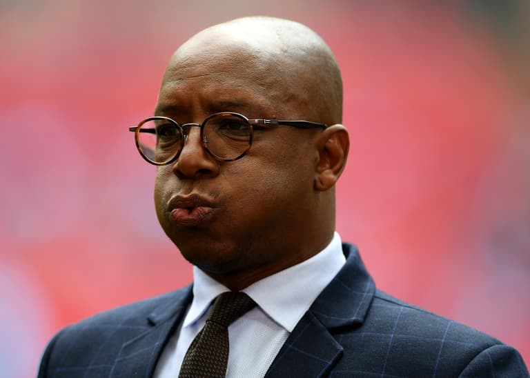 Ian Wright over-celebrates Aaron Ramsey goal, drops camera in process Ian Wright over-celebrates Aaron Ramsey goal, drops camera in process
