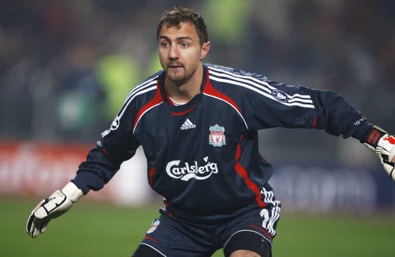 Jerzy Dudek halts Liverpool Legends match to play with a disabled fan Jerzy Dudek halts Liverpool Legends match to play with a disabled fan