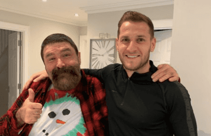 Mick Foley joins Billy Sharp for breakfast after Mr. Socko celebration Mick Foley joins Billy Sharp for breakfast after Mr. Socko celebration