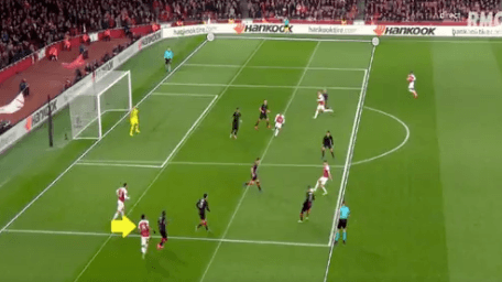 Rennes fan goes to unhealthy lengths to prove Arsenal’s second goal was offside Rennes fan goes to unhealthy lengths to prove Arsenal’s second goal was offside