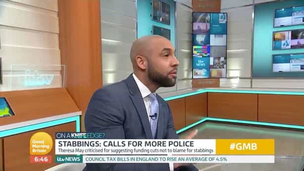 GMB weatherman Alex Beresford interrupts debate with impassioned speech on knife crime epidemic GMB weatherman Alex Beresford interrupts debate with impassioned speech on knife crime epidemic