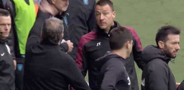 Marcelo Bielsa and John Terry square up after controversial goal at Elland Road Marcelo Bielsa and John Terry square up after controversial goal at Elland Road