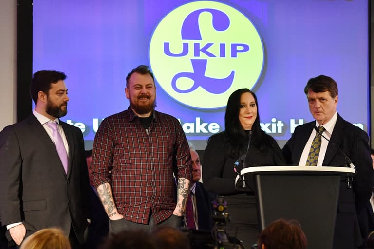 UKIP leader walks out of interview after question about rape joke UKIP leader walks out of interview after question about rape joke