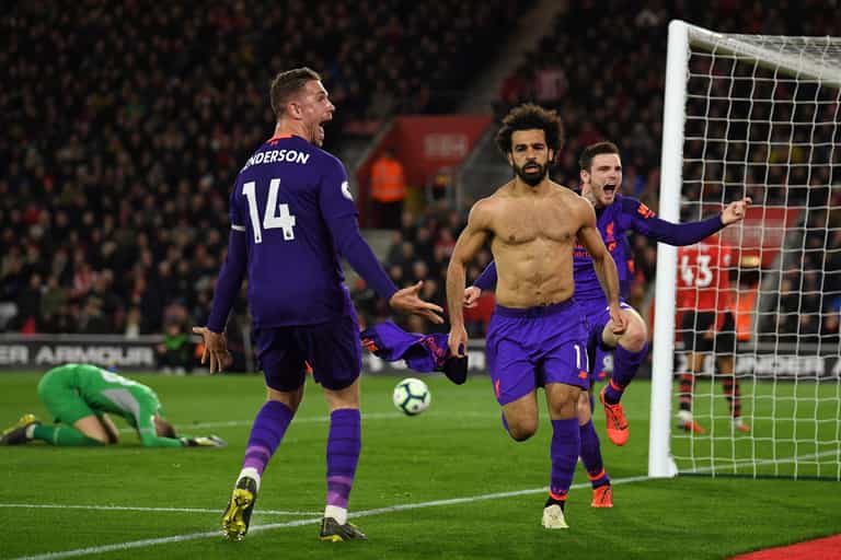 A lot of people missed Mo Salah’s perfectly timed celebration dummy A lot of people missed Mo Salah’s perfectly timed celebration dummy