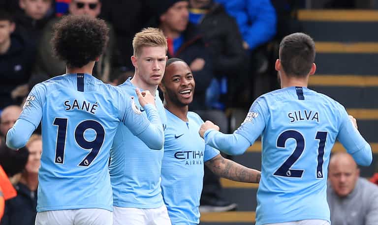 Raheem Sterling misses sitter and scores stunner in first half at Selhurst Park Raheem Sterling misses sitter and scores stunner in first half at Selhurst Park