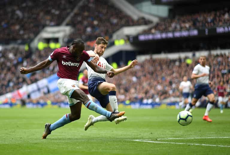 Michail Antonio scores first ever away goal at Tottenham Hotspur Stadium Michail Antonio scores first ever away goal at Tottenham Hotspur Stadium