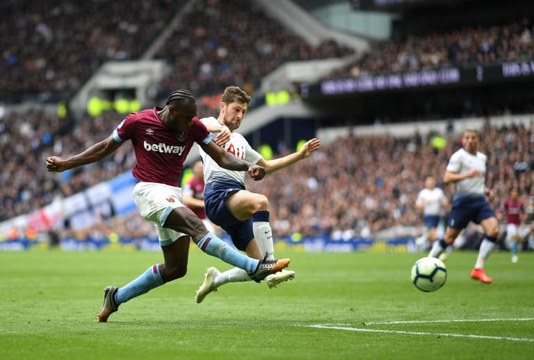 Michail Antonio scores first ever away goal at Tottenham Hotspur Stadium Michail Antonio scores first ever away goal at Tottenham Hotspur Stadium