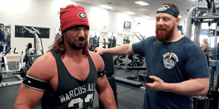WWE: Sheamus and AJ Styles try out Blood Flow Restriction (BFR) training WWE: Sheamus and AJ Styles try out Blood Flow Restriction (BFR) training