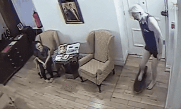 Leaked surveillance footage shows Julian Assange skateboarding around Ecuadorian embassy Leaked surveillance footage shows Julian Assange skateboarding around Ecuadorian embassy
