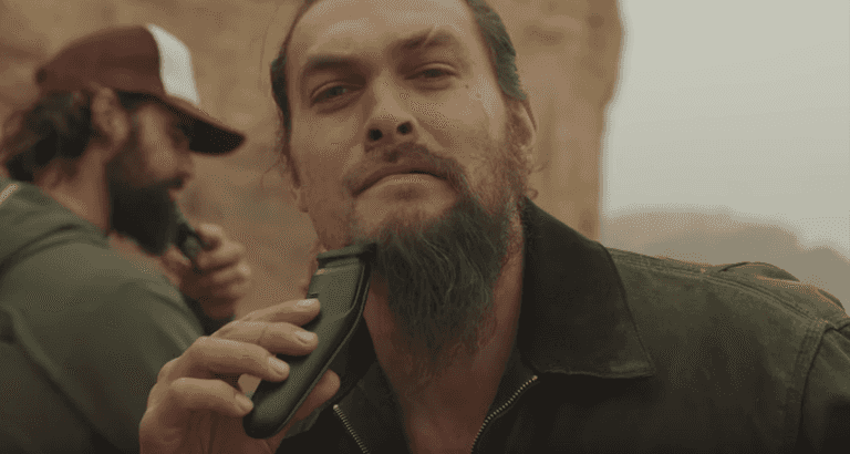 Jason Momoa shaves off the beard that sent a khalasar across the Narrow Sea Jason Momoa shaves off the beard that sent a khalasar across the Narrow Sea