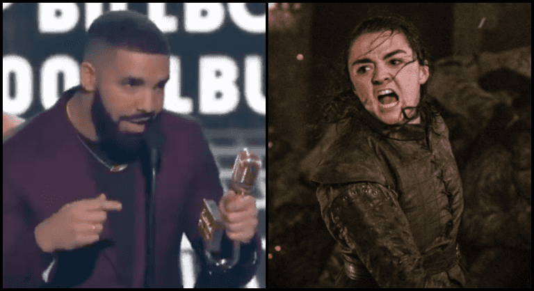 Drake practically seals the fate of Arya Stark with shoutout at Billboard awards Drake practically seals the fate of Arya Stark with shoutout at Billboard awards