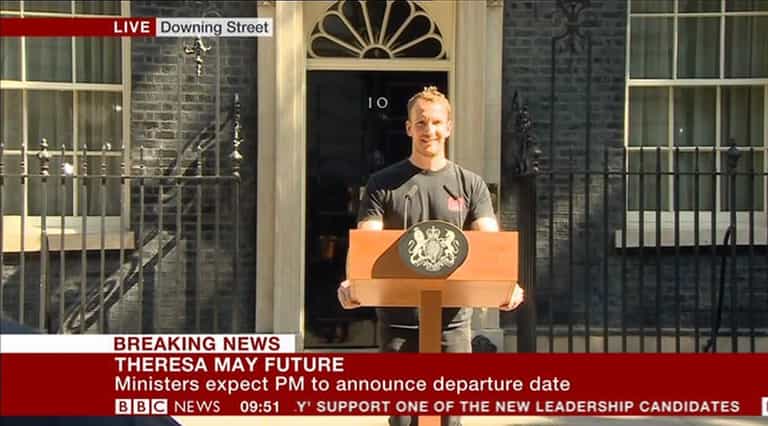 People think that the man who brought out the podium would make a better PM People think that the man who brought out the podium would make a better PM
