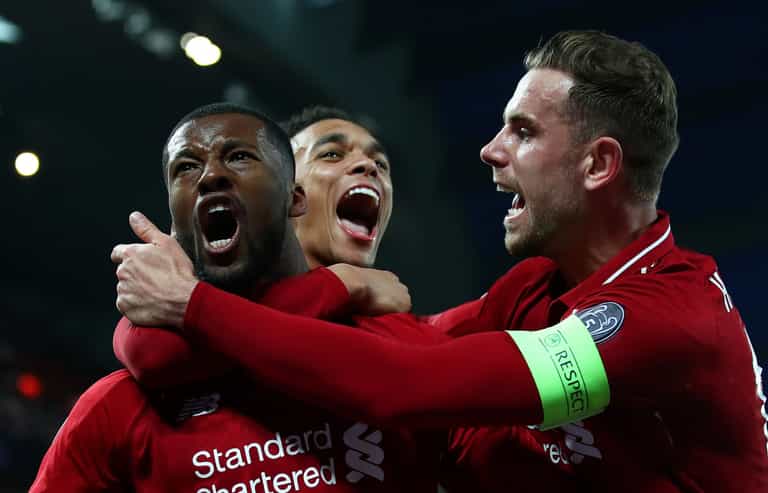 Social media stories show madness in Liverpool dressing room after Barcelona victory Social media stories show madness in Liverpool dressing room after Barcelona victory