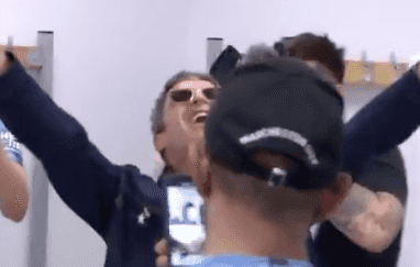 Noel Gallagher joins Manchester City squad in dressing room for Oasis singalong Noel Gallagher joins Manchester City squad in dressing room for Oasis singalong