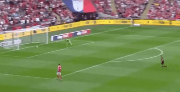 Charlton concede nightmare backpass own goal in the first minutes of playoff against Sunderland Charlton concede nightmare backpass own goal in the first minutes of playoff against Sunderland