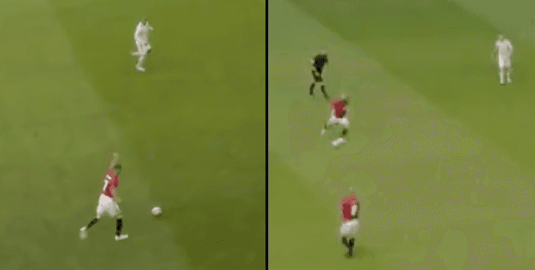 Beckham and Scholes ping the ball about like it’s 1999 at Old Trafford legends match Beckham and Scholes ping the ball about like it’s 1999 at Old Trafford legends match