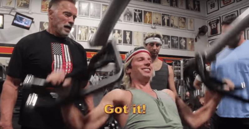 YouTube comedians find out what it’s like to train with Arnold Schwarzenegger